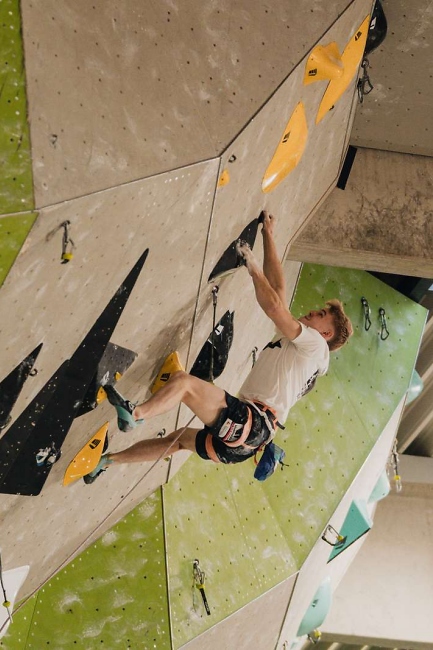 Deutsche Meisterschaft Lead: Yannick Nagel / Foto: DAV/Pavlo Vekl