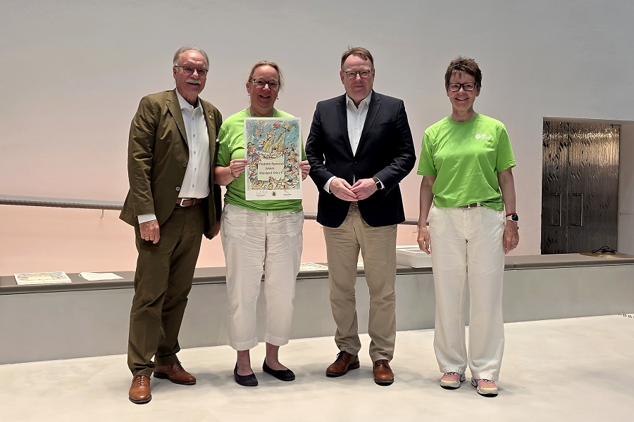 Bernhard Conin, Ines Wellbrock, Torsten Burmester und Jutta Kern / Foto: DAV Rheinland-K%C3%B6ln/Kalle Kubatschka